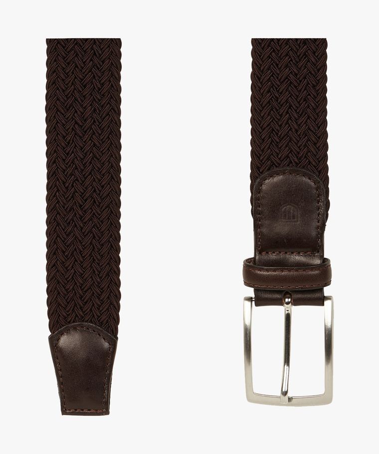 Brown elasticated belt