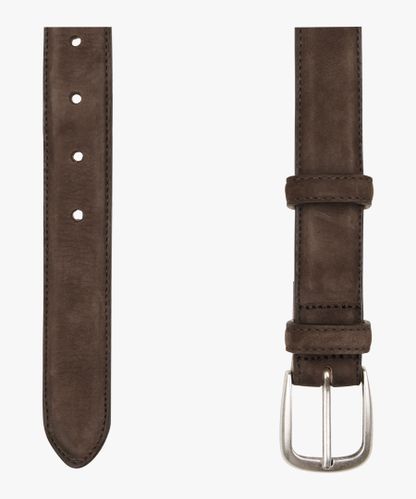 Profuomo Brown nubuck belt