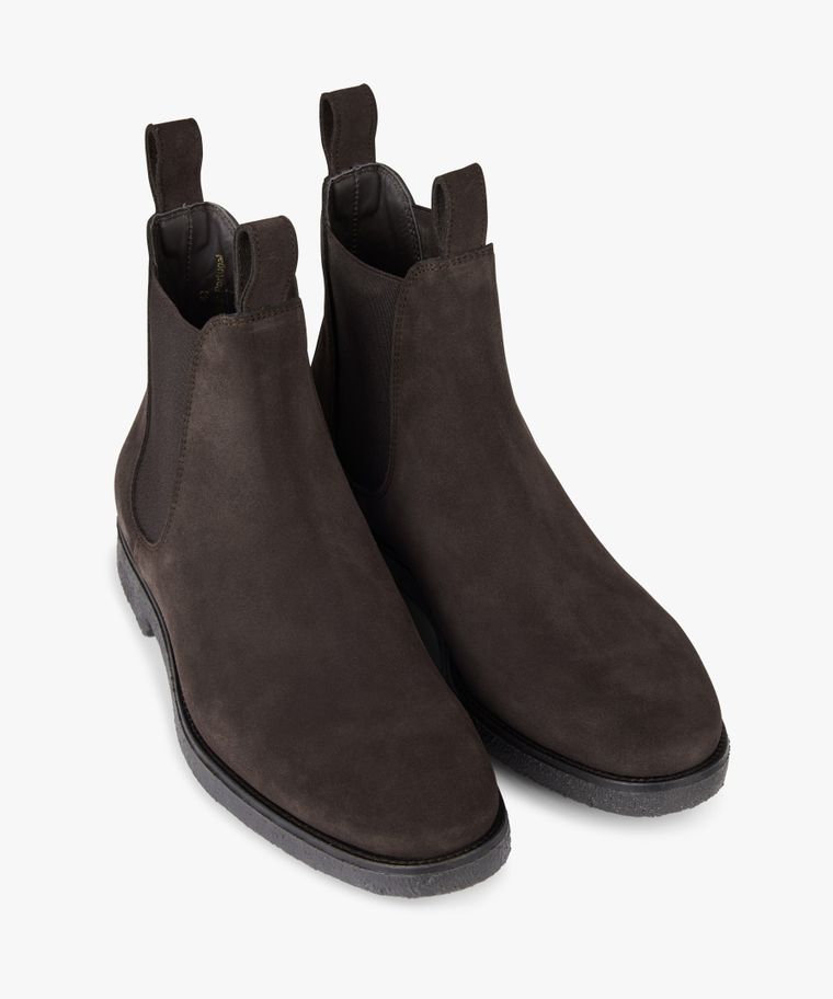 Donker bruine chelsea boots