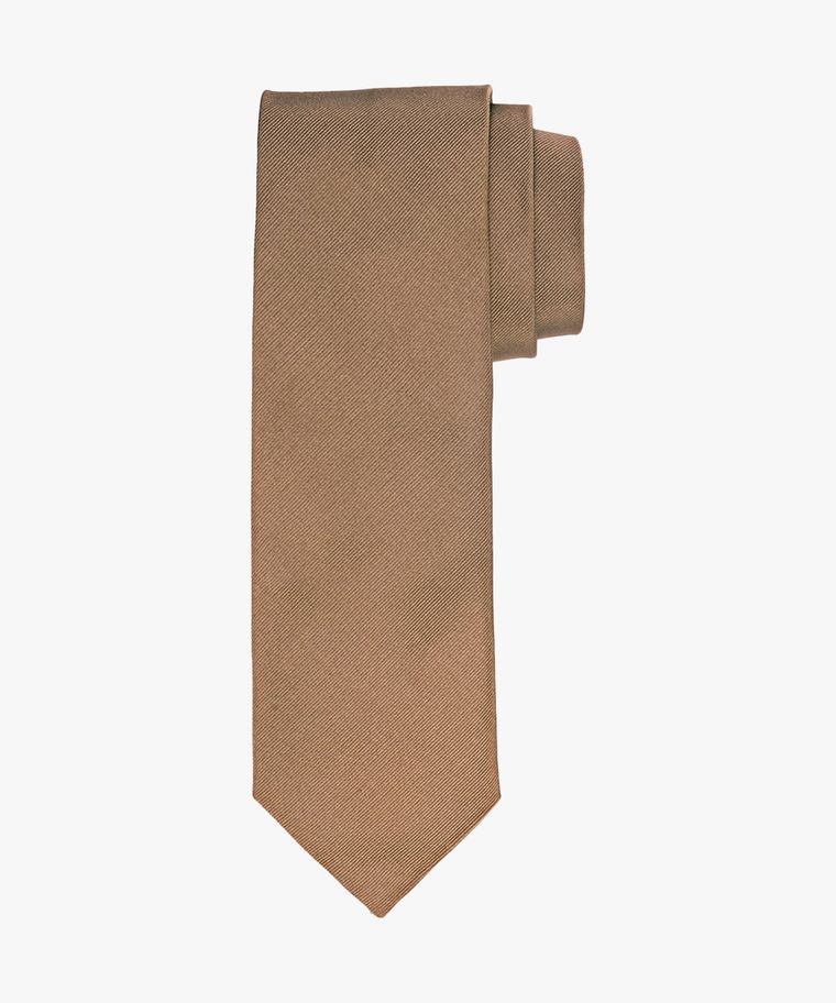 Camel silk tie