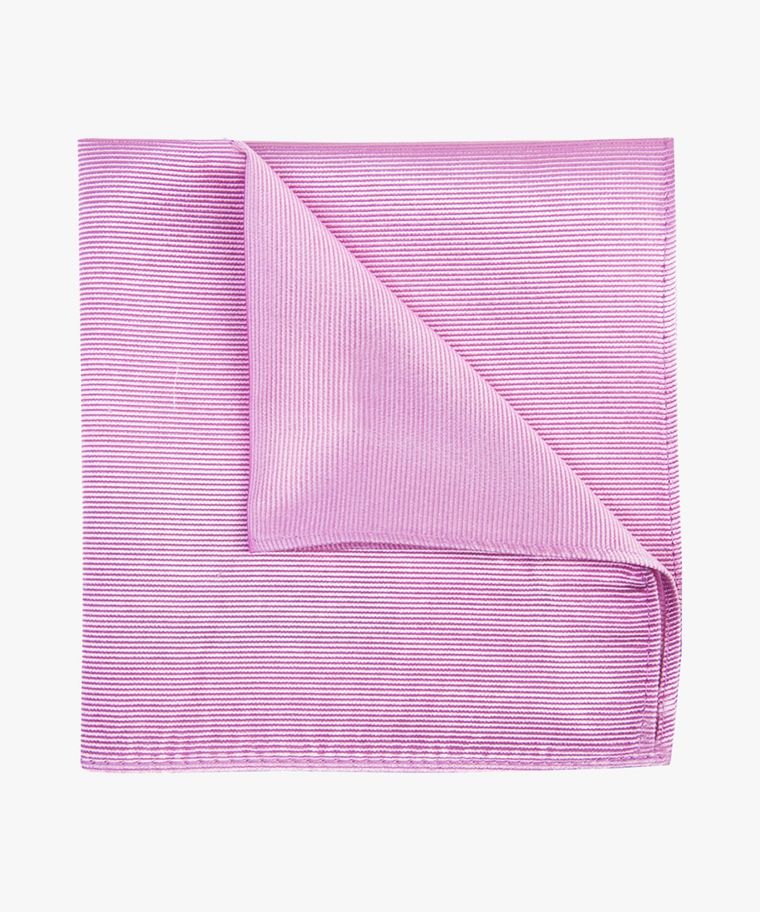 Pink silk pocket square