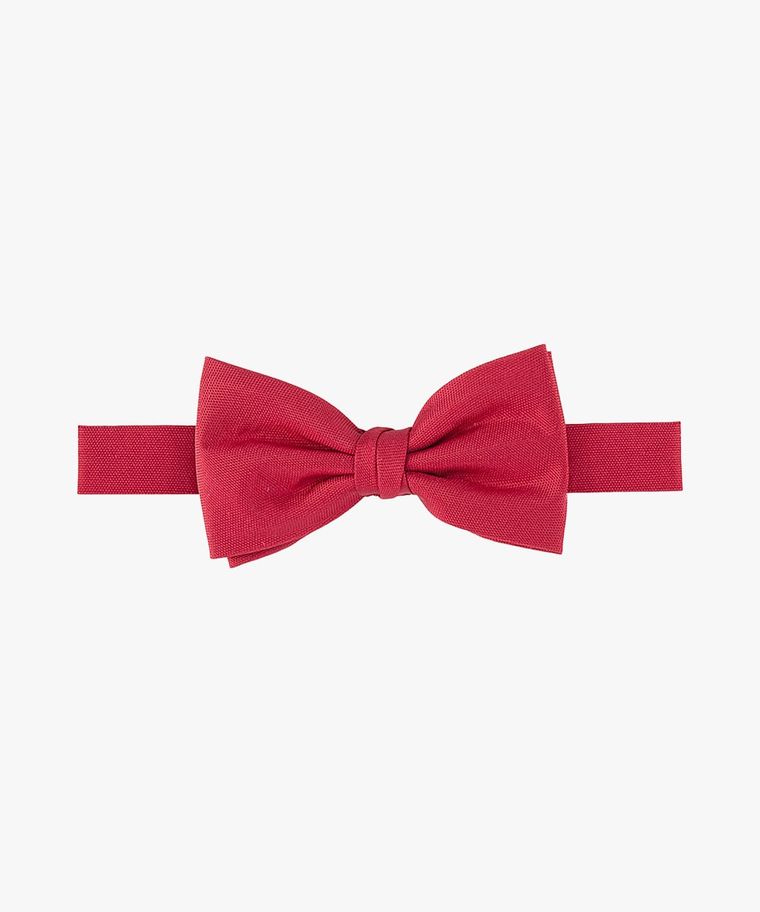 Red Oxford silk bow tie