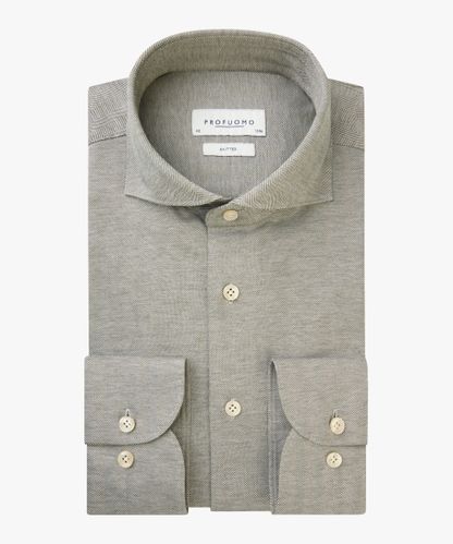 Profuomo Green knitted shirt