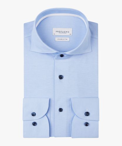 Profuomo Blue japanese knitted shirt