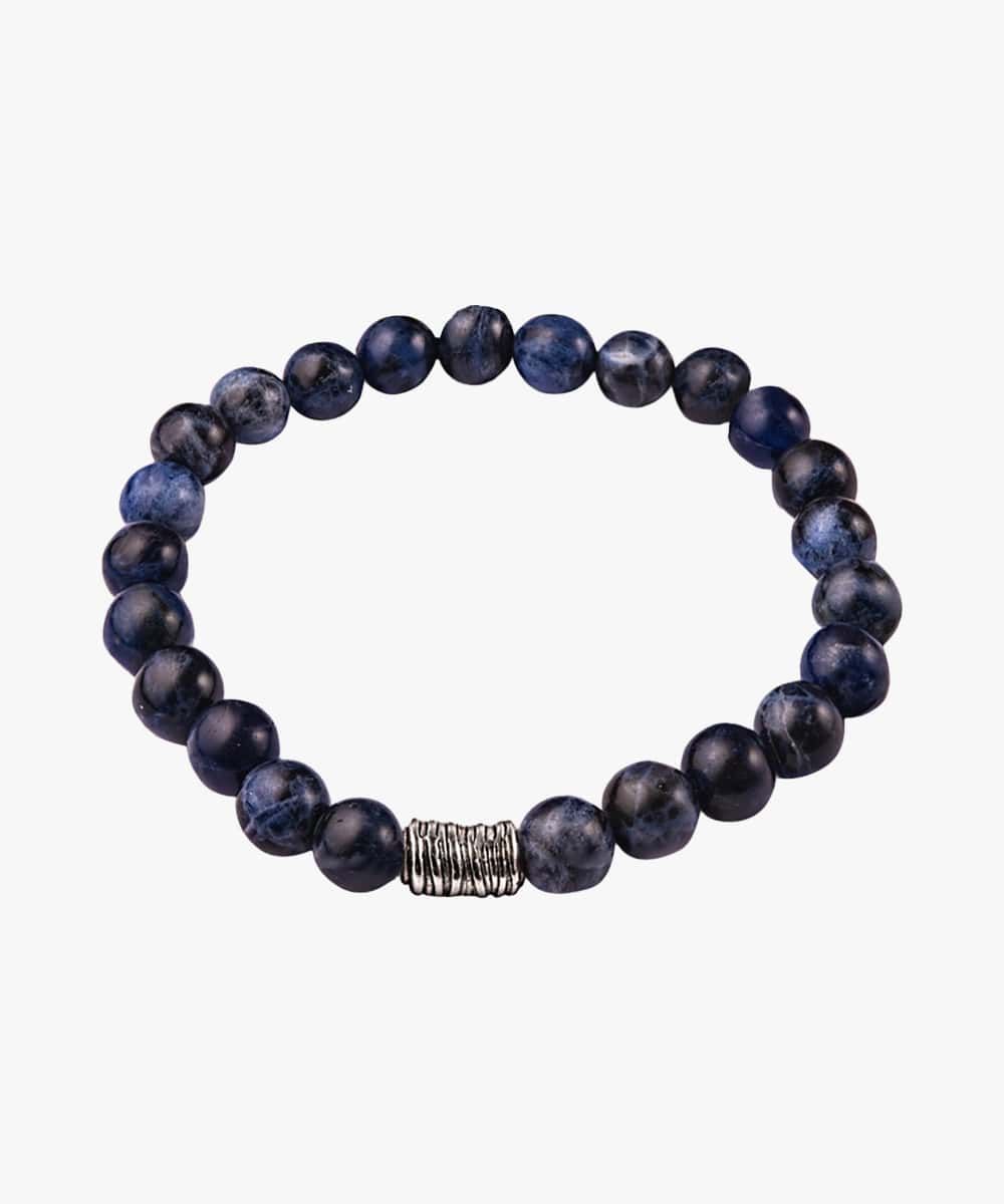 Profuomo Herren Blaues Herrenarmband mit Sodalit male M