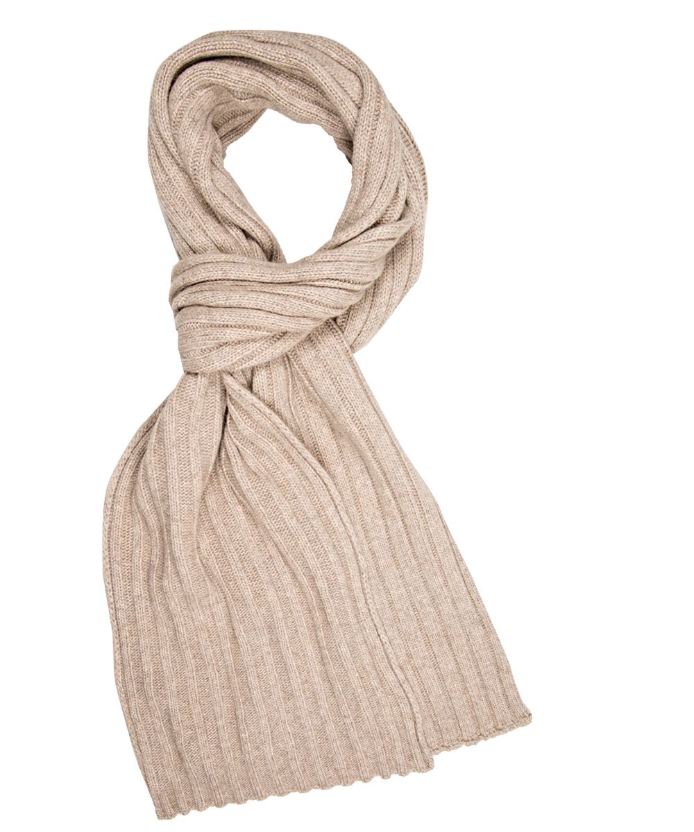 Profuomo Herren Schal aus Wolle und Kaschmir in Beige male One size