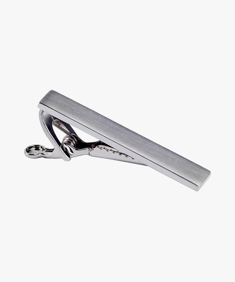 Profuomo Herren Klassische Krawattennadel male Silber One size