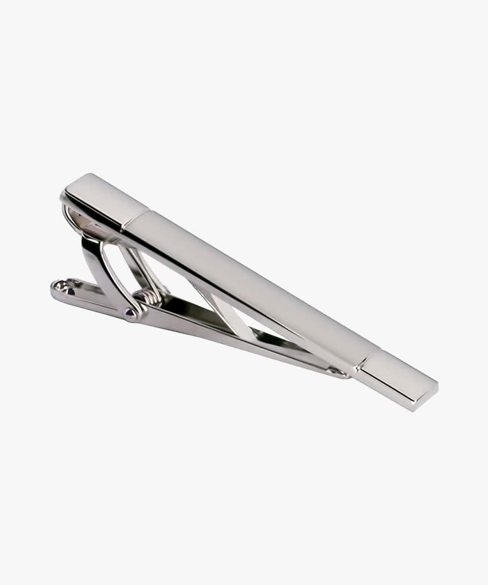 Profuomo Herren Klassische Krawattennadel male Silber One size