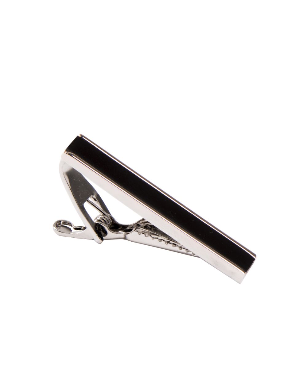 Profuomo Herren Onyx-Krawattennadel male Schwarz One size