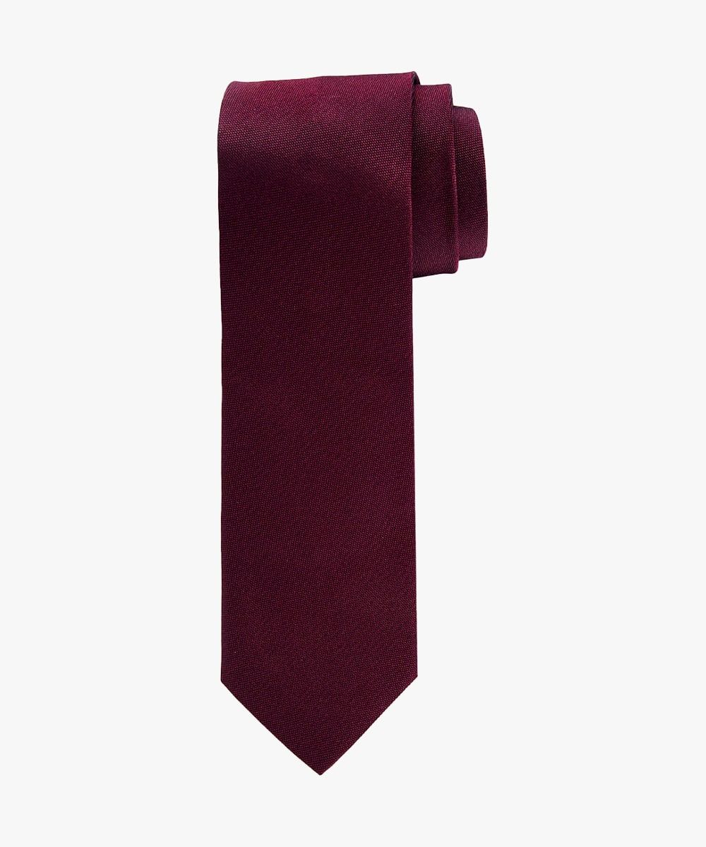 Profuomo Herren Oxford-Seidenkrawatte in Bordeaux male Bordeauxfarben One size