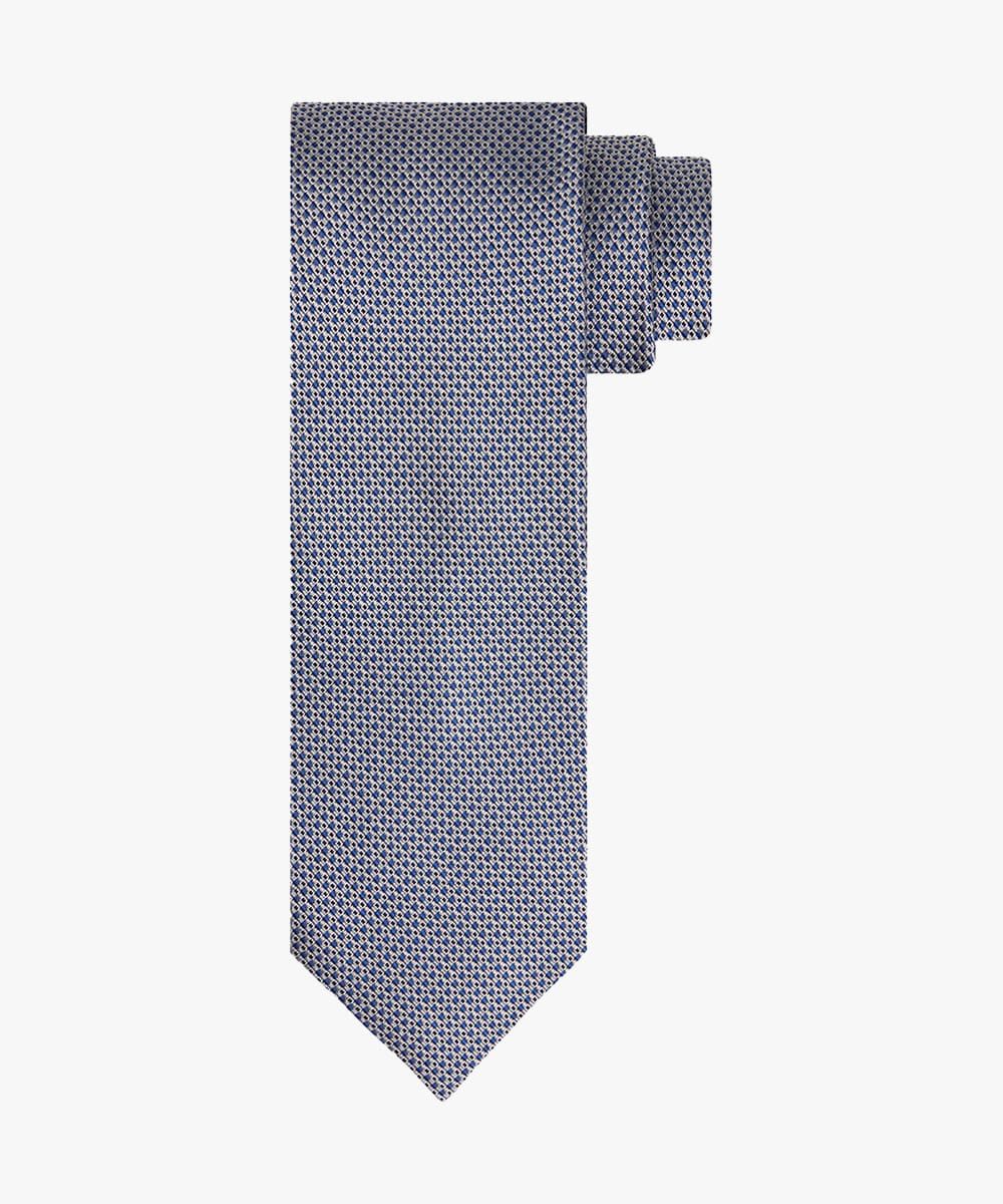 Profuomo Herren Seidenkrawatte mit grauem Muster male One size