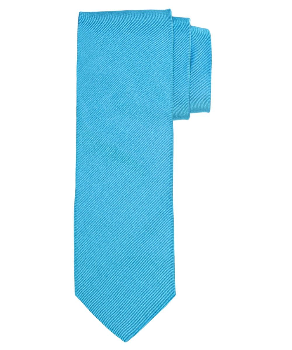Profuomo heren aqua ribs zijden stropdas male Turquoise One size