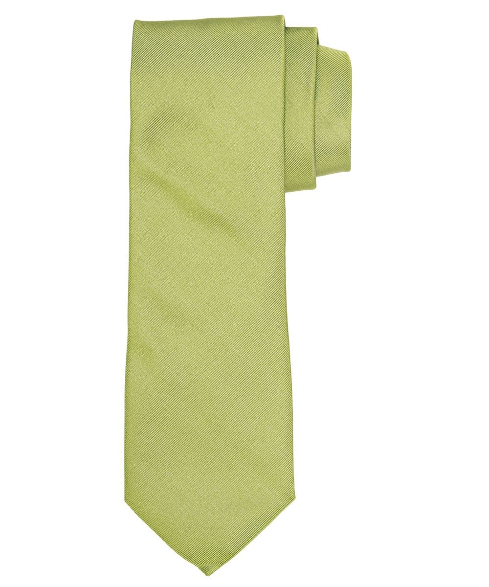 Profuomo Herren Seidenkrawatte limonengrün male One size