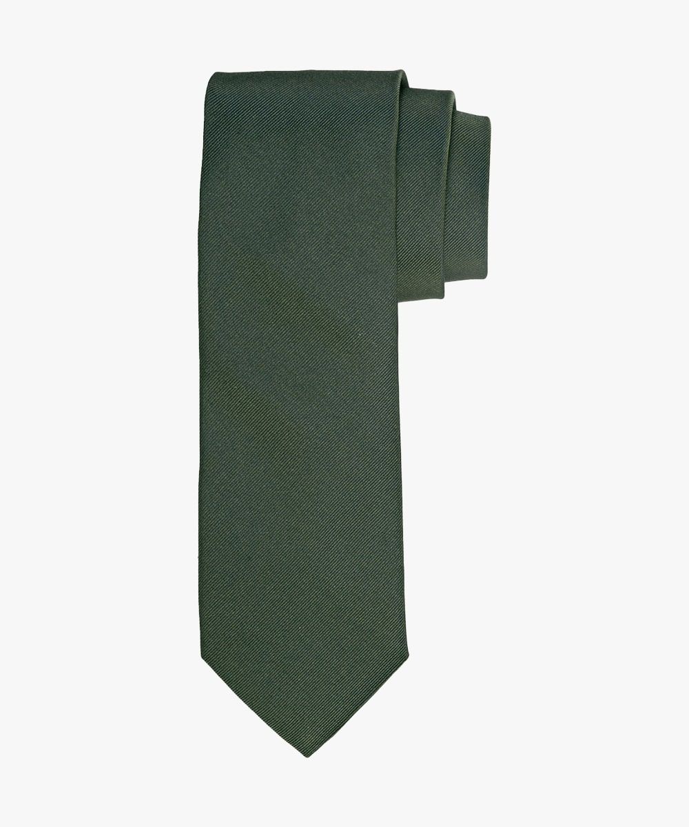 Profuomo Herren Rib-Seidenkrawatte in Army-Grün male One size