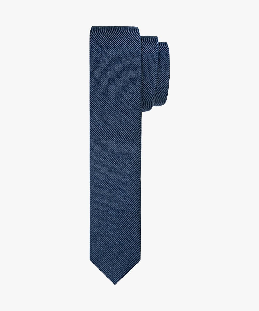 Profuomo Herren Super Skinny-Seidenkrawatte marine male Marineblau One size