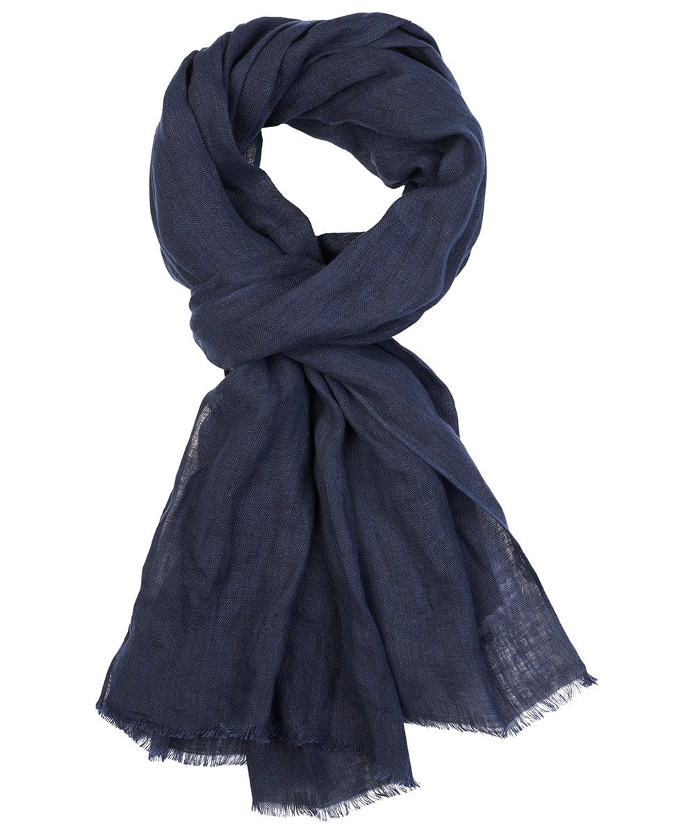 Profuomo Herren Marineblauer Leinenschal male One size