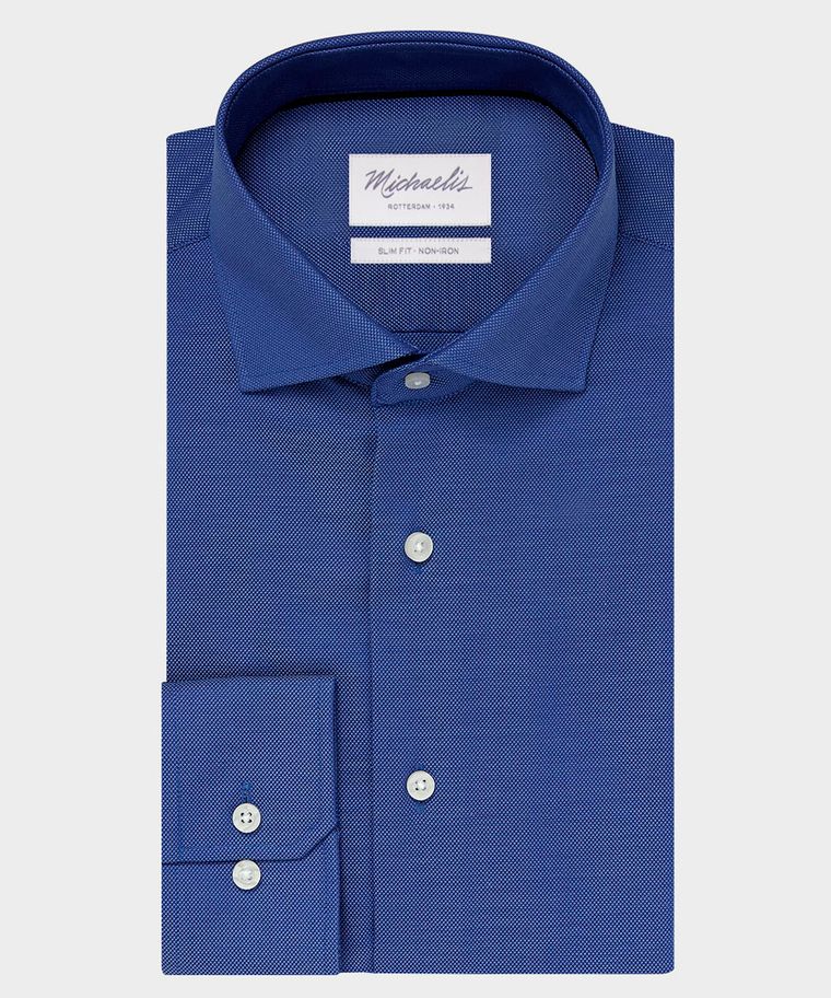 Royal blue royal oxford cotton shirt