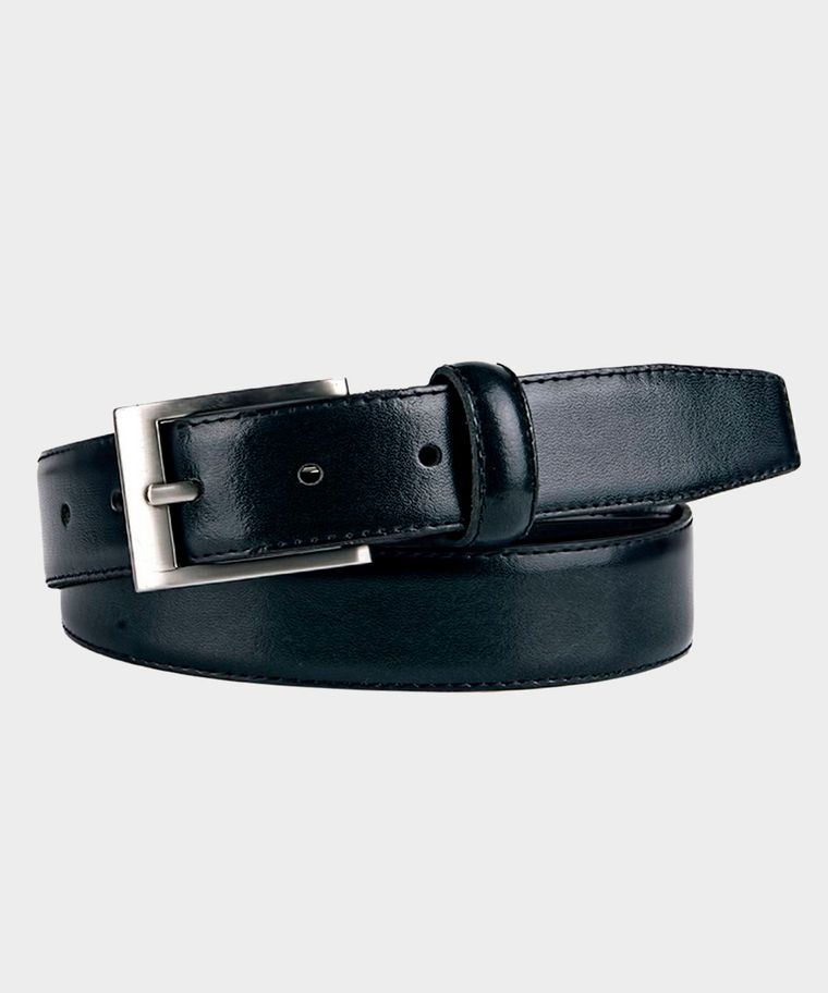 Classic black leather belt