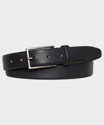 null Grey leather belt