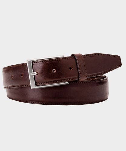 null Brown leather belt