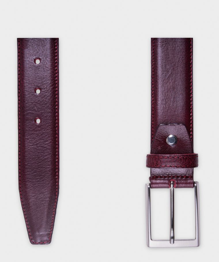Michaelis bordeaux leather belt
