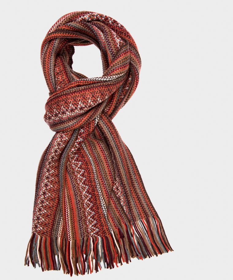 SCARF KNITTED RED