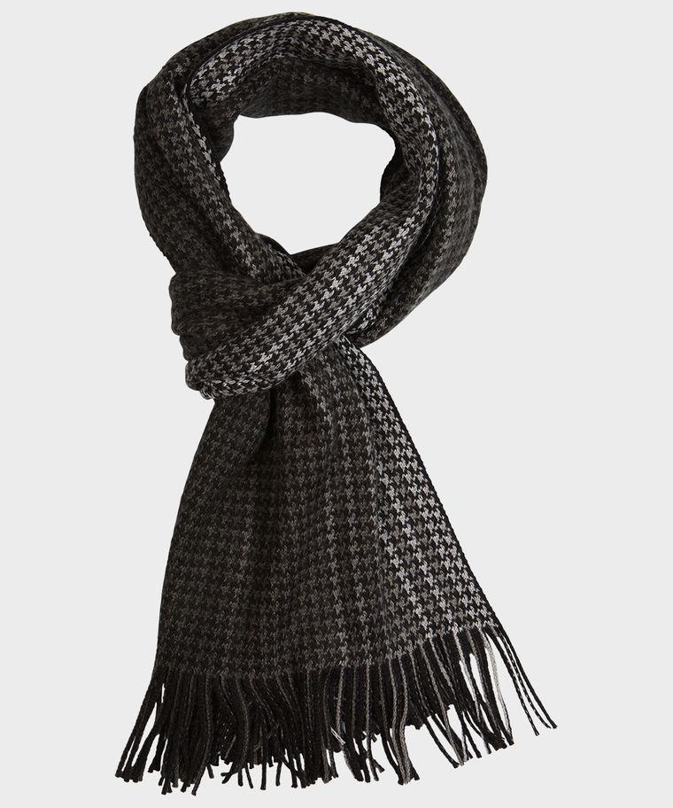 Zwarte print sjaal
