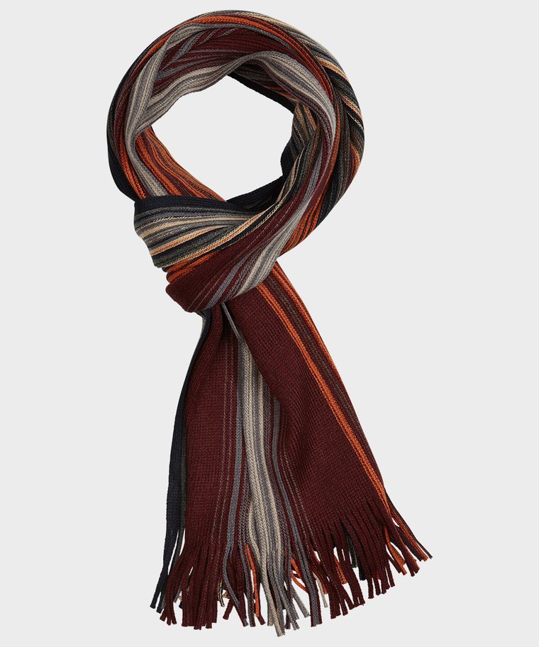 Rust raschel scarf