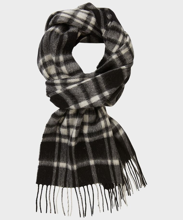 Black woven scarf