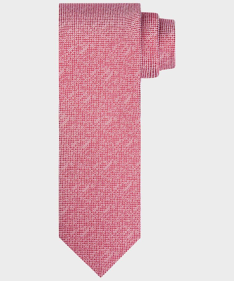 Red silk tie