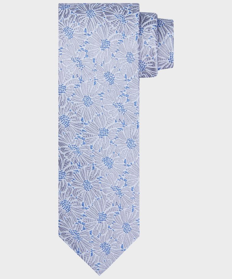 Michaelis grey floral silk tie