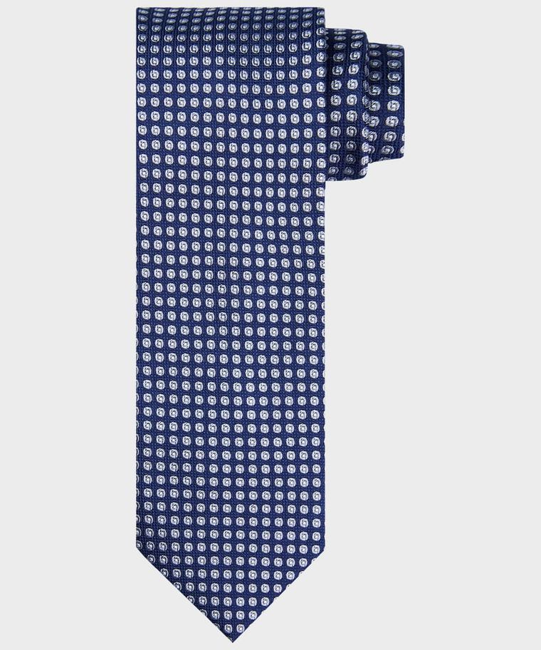 Michaelis grey graphic silk tie