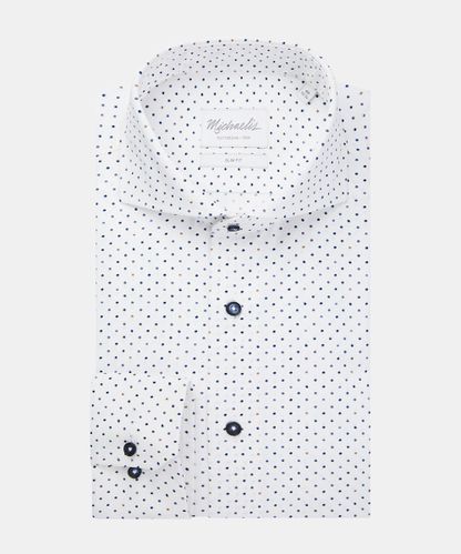null White dot print shirt