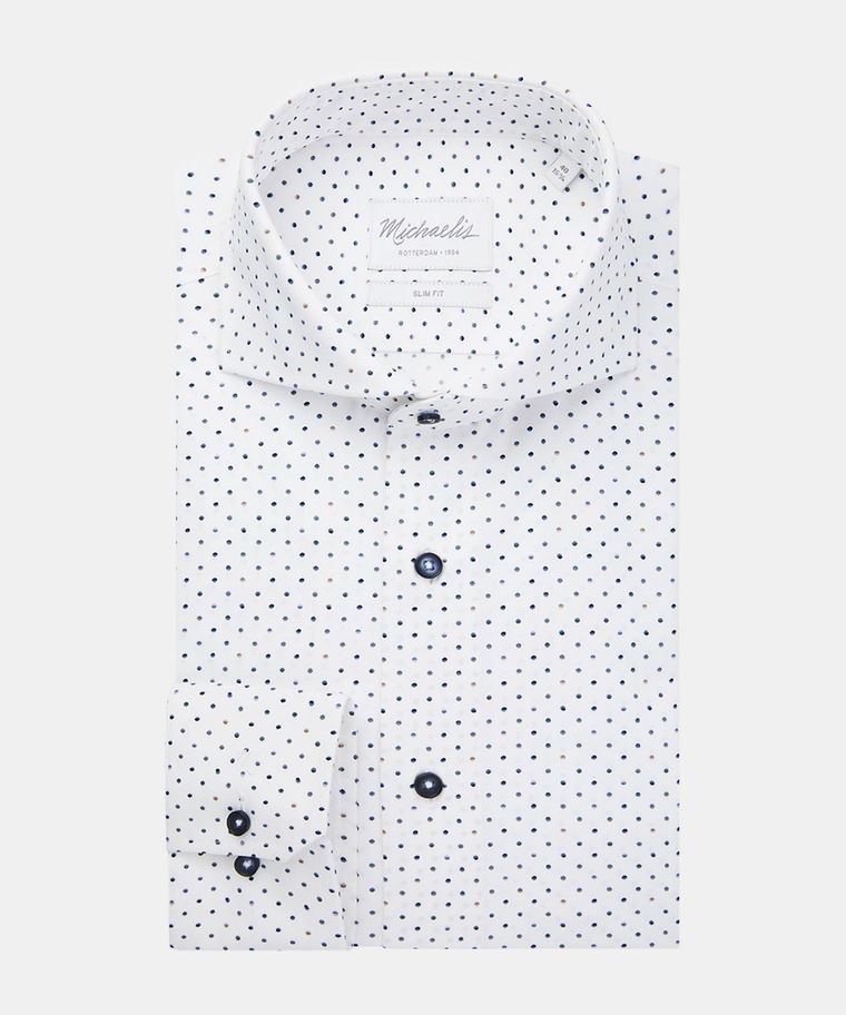 White dot print shirt
