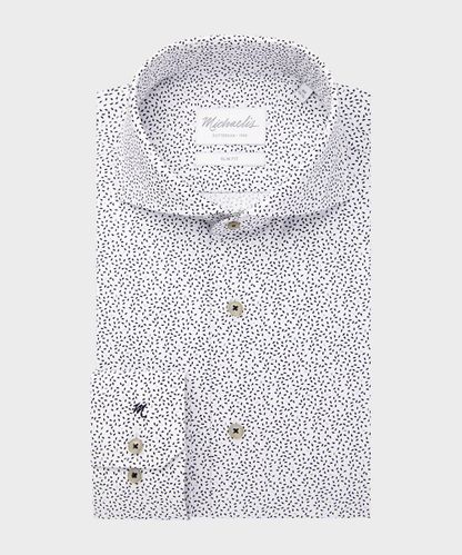 null White sprinkle print shirt