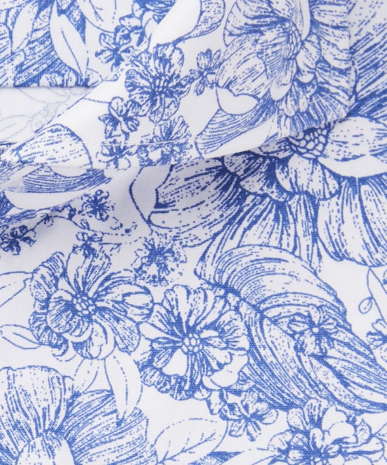 Wit bloemenprint overhemd