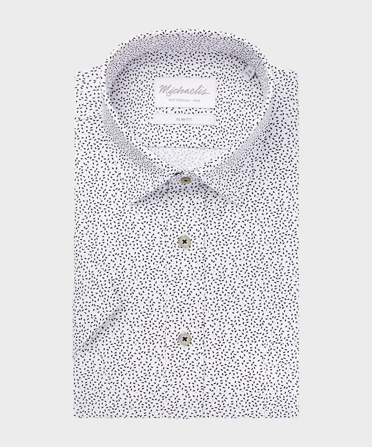 White sprinkle print shirt