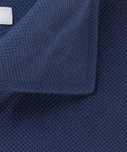 null Blauw knitted overhemd