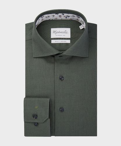 null Green birdseye shirt