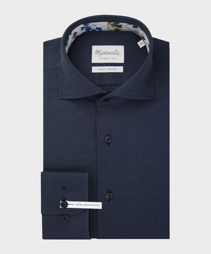 null Navy twill overhemd extra LM
