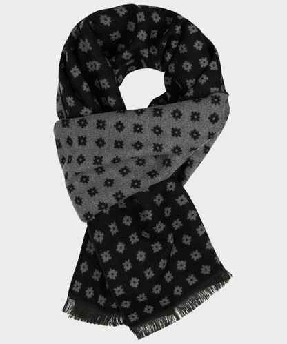 null Black woven scarf
