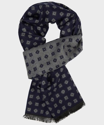 null Navy woven scarf
