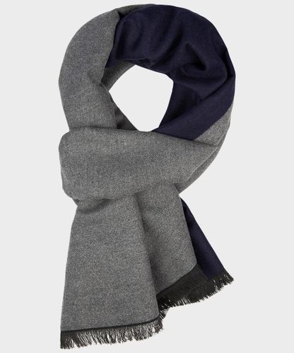 null Navy woven scarf