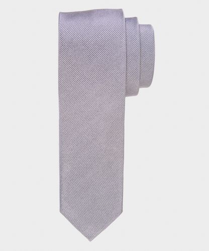 null Grey skinny silk tie