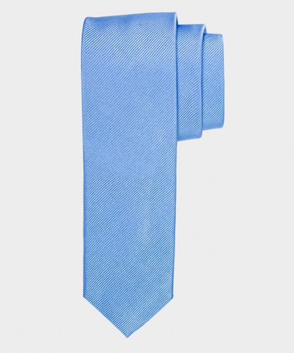 null Blue skinny silk tie