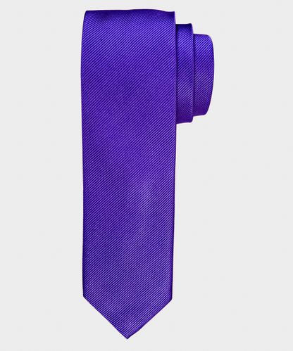 null Purple skinny silk tie