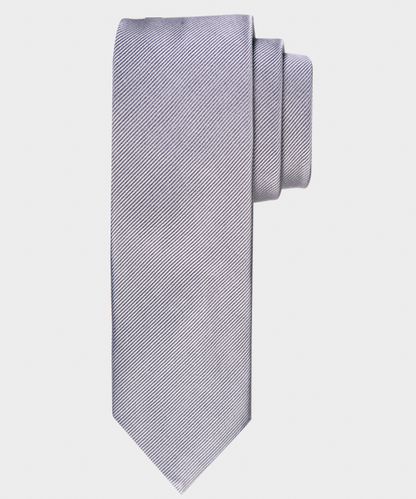 null Michaelis grey solid silk tie