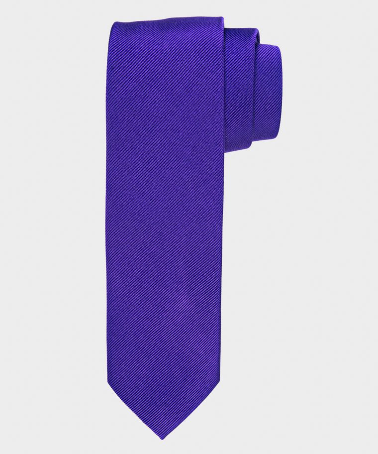 Michaelis purple solid silk tie