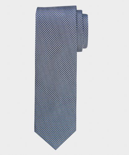 null Grey semi-solid silk tie