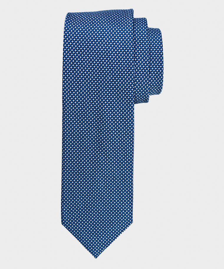 Michaelis navy semi-solid silk tie